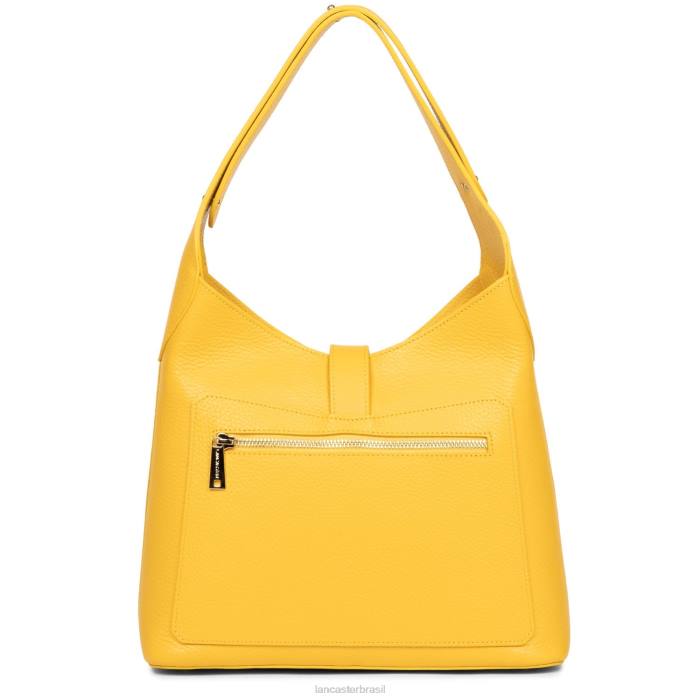 mulheres Lancaster Paris jaune-in-ou m hobo bag foulonne gancho duplo RBF42948