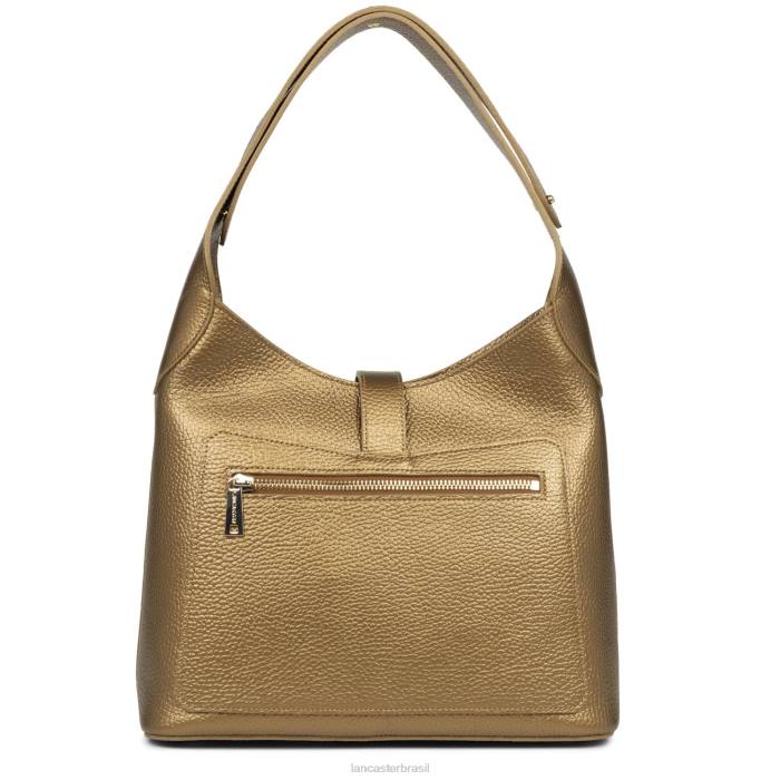 mulheres Lancaster Paris ouro anti-in-naturel m hobo bag foulonne gancho duplo RBF42955