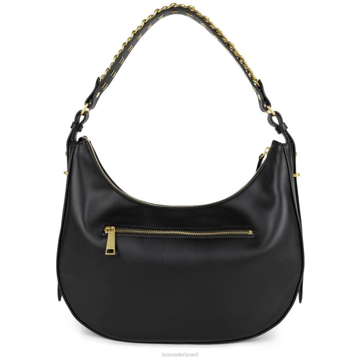 mulheres Lancaster Paris preto bolsa hobo grande aria RBF43226