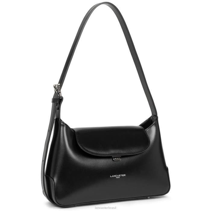 mulheres Lancaster Paris preto bolsa hobo suave ace RBF43209