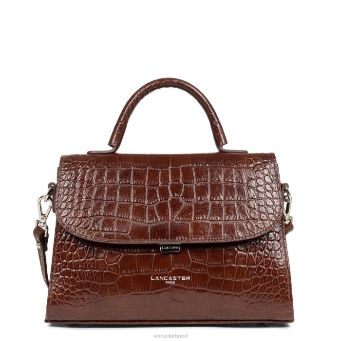 mulheres Lancaster Paris Chataigne m bolsa exótica lezard & croco fr RBF42457