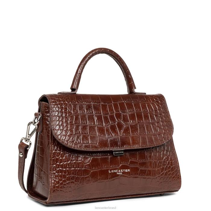 mulheres Lancaster Paris Chataigne m bolsa exótica lezard & croco fr RBF42457