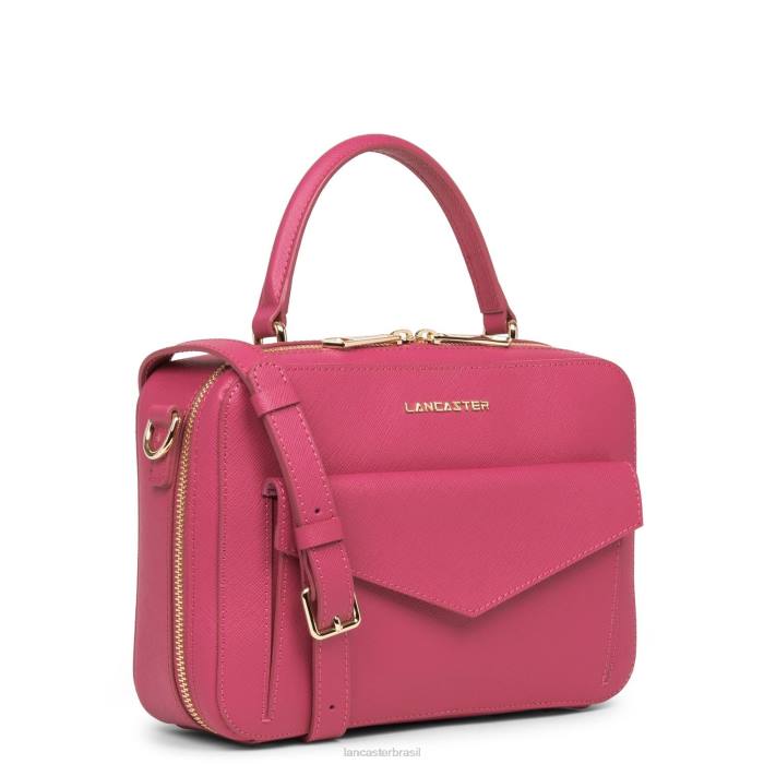 mulheres Lancaster Paris Fuxia bolsa saffiano assinatura RBF43446