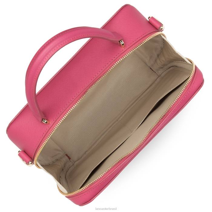 mulheres Lancaster Paris Fuxia bolsa saffiano assinatura RBF43446