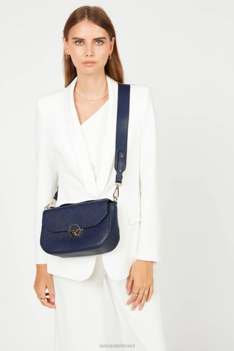 mulheres Lancaster Paris azul fonce bolsa delphino RBF42486