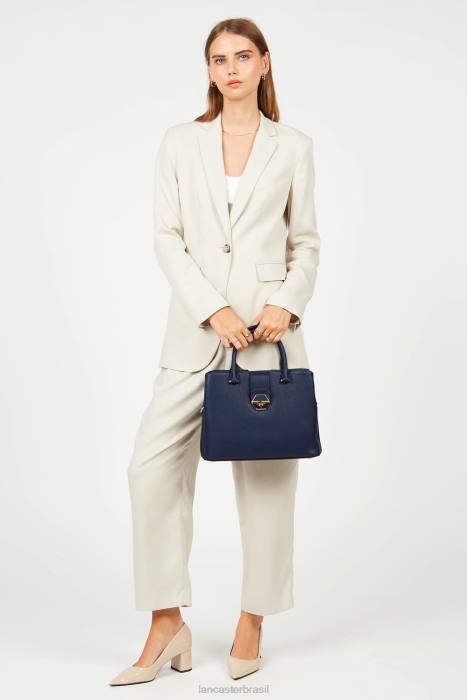 mulheres Lancaster Paris azul fonce bolsa delphino RBF42506