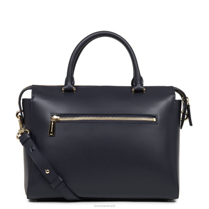 mulheres Lancaster Paris azul fonce bolsa lisa ou RBF43078