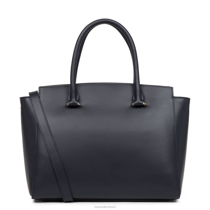 mulheres Lancaster Paris azul fonce bolsa lisa ou RBF43087