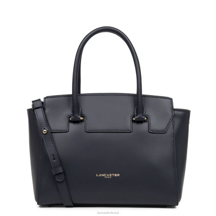 mulheres Lancaster Paris azul fonce bolsa lisa ou RBF43541