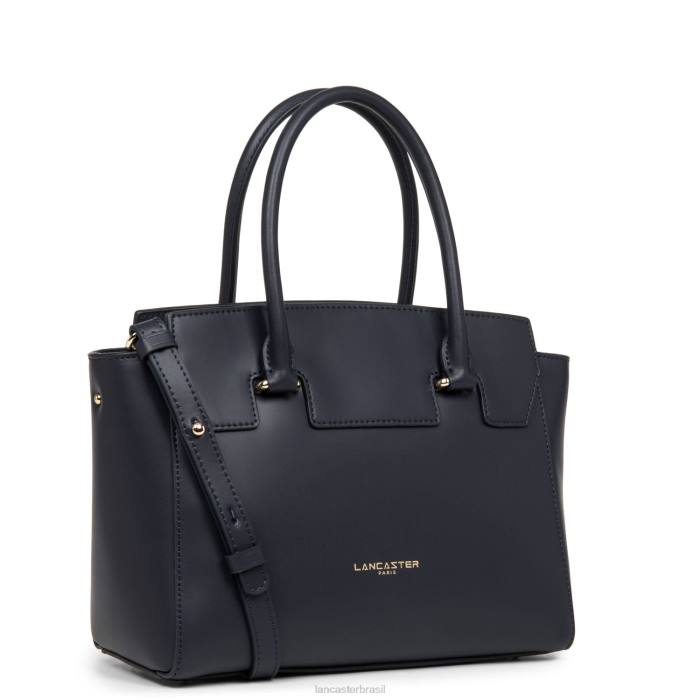 mulheres Lancaster Paris azul fonce bolsa lisa ou RBF43541