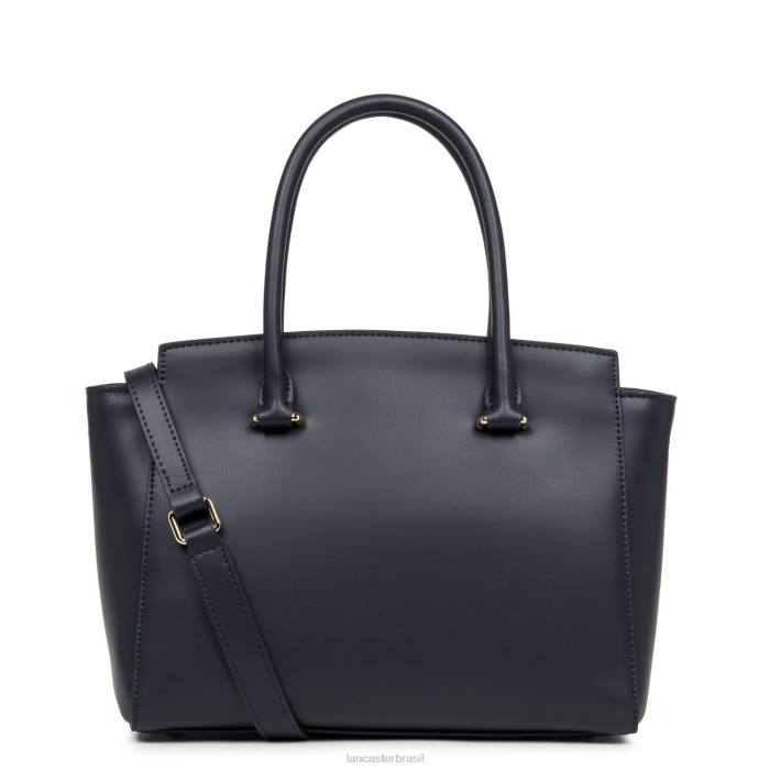 mulheres Lancaster Paris azul fonce bolsa lisa ou RBF43541