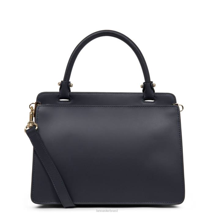 mulheres Lancaster Paris azul fonce bolsa lisa ou RBF43712