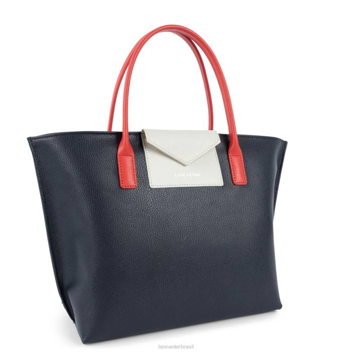 mulheres Lancaster Paris azul fonce-marfim-corail minha bolsa maya RBF42815