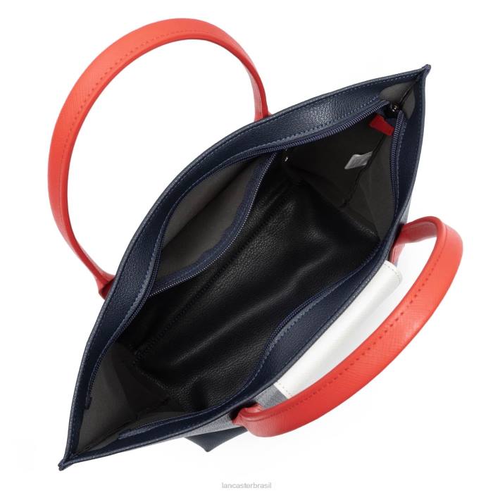 mulheres Lancaster Paris azul fonce-marfim-corail minha bolsa maya RBF42815