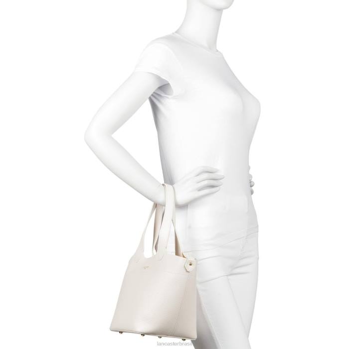 mulheres Lancaster Paris bege-em-laranja bolsa foulonne dupla RBF43676