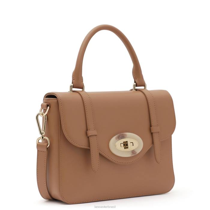 mulheres Lancaster Paris camelo bolsa com toque de mármore RBF44247