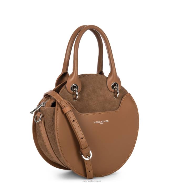mulheres Lancaster Paris camelo bolsa lisa lune RBF43508