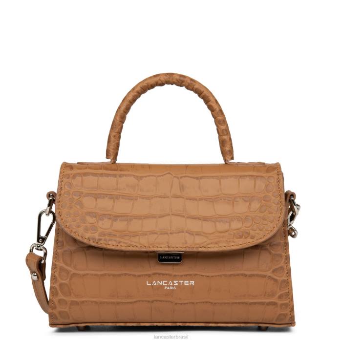 mulheres Lancaster Paris camelo bolsa pequena exótica lezard & croco fr RBF4214