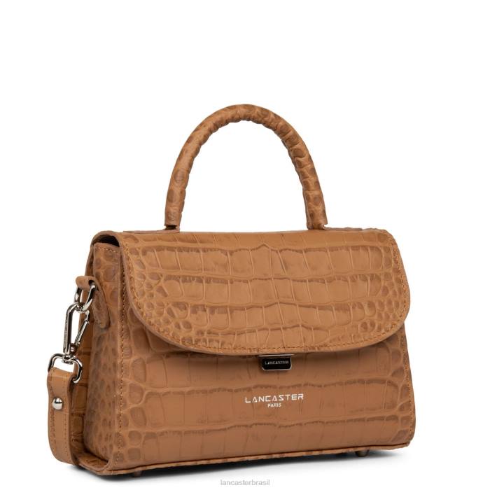 mulheres Lancaster Paris camelo bolsa pequena exótica lezard & croco fr RBF4214