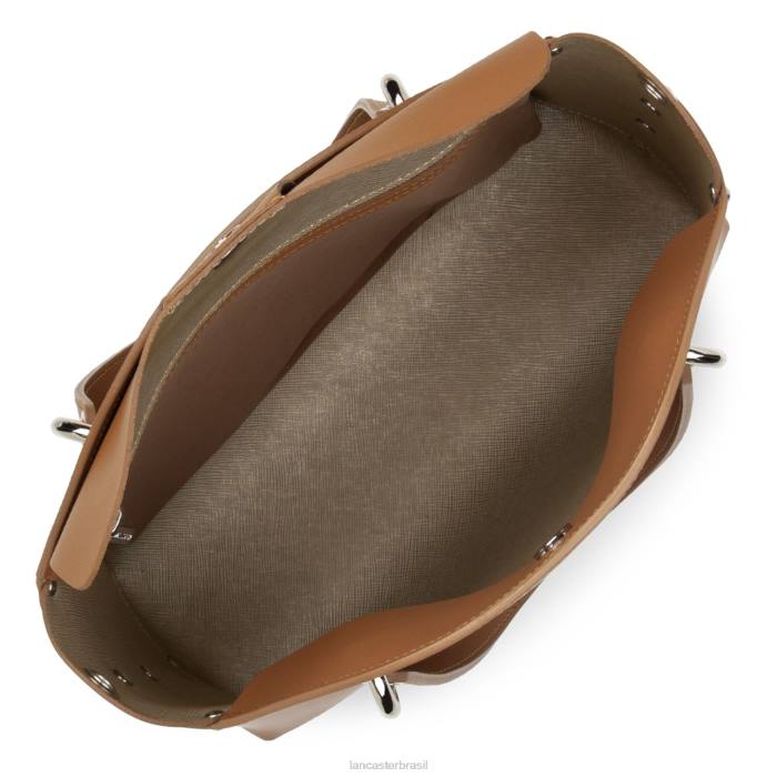 mulheres Lancaster Paris camelo em champanhe bolsa cidade flore RBF42536