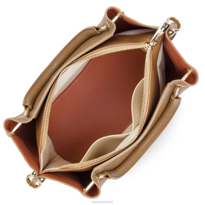 mulheres Lancaster Paris camelo em potiron m bolsa foulonne dupla RBF42963