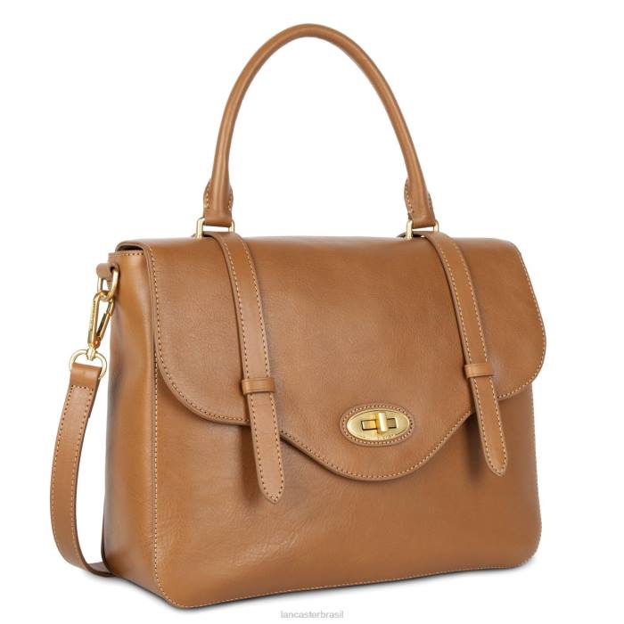 mulheres Lancaster Paris camelo legenda de bolsa grande RBF42876