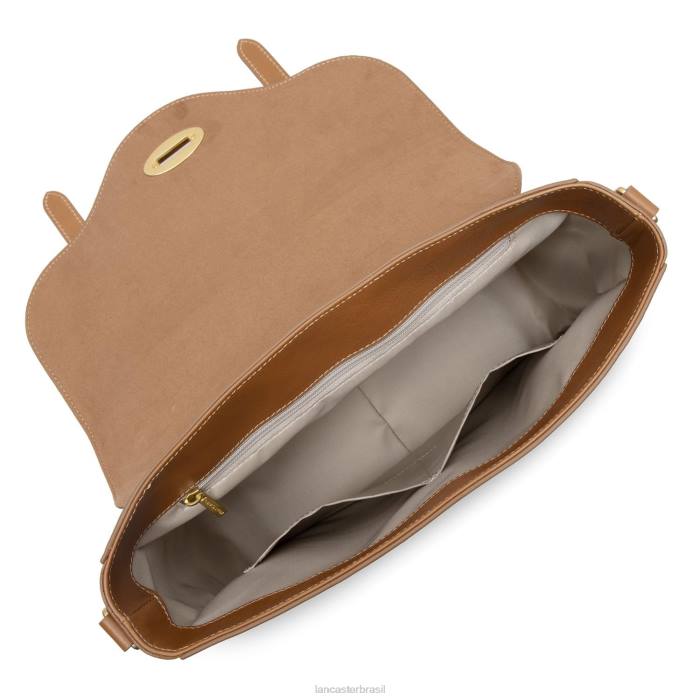 mulheres Lancaster Paris camelo legenda de bolsa grande RBF42876