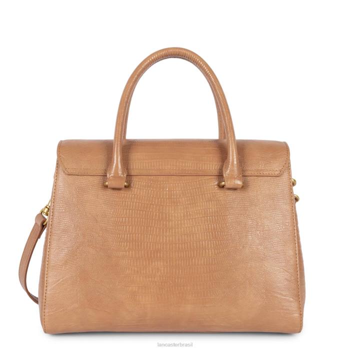 mulheres Lancaster Paris camelo-lezard bolsa exótica lezard & croco cn RBF43269