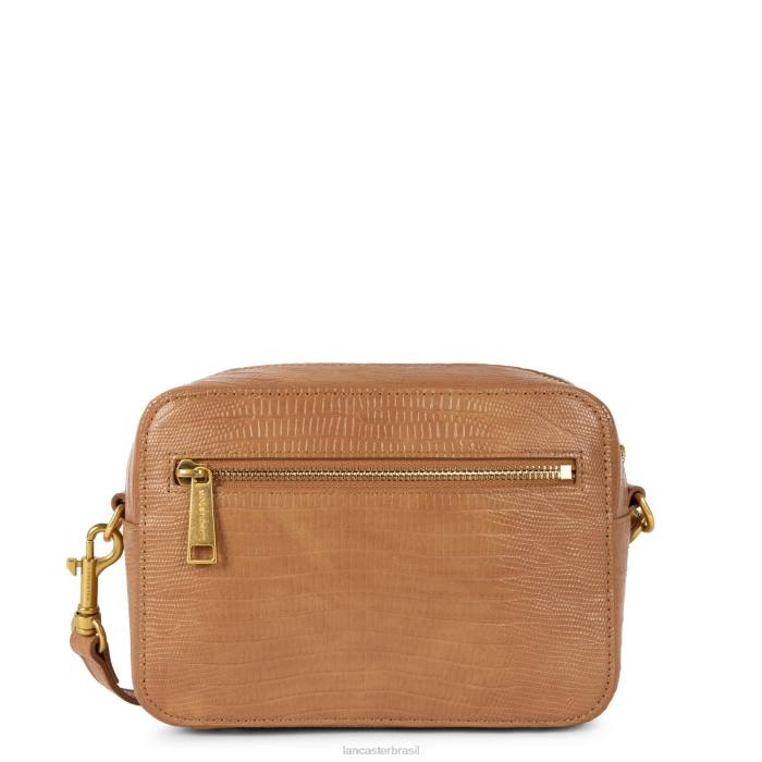 mulheres Lancaster Paris camelo-lezard bolsa repórter exótico lezard & croco cn RBF43232