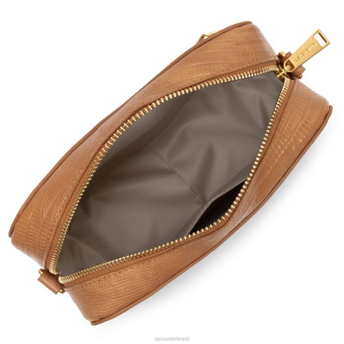 mulheres Lancaster Paris camelo-lezard bolsa repórter exótico lezard & croco cn RBF43232