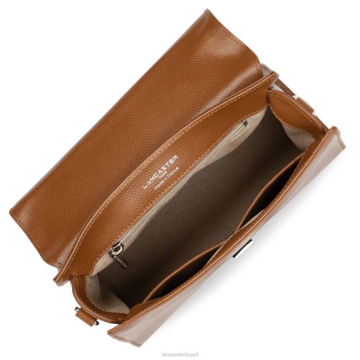 mulheres Lancaster Paris camelo m bolsa lucertola RBF43481