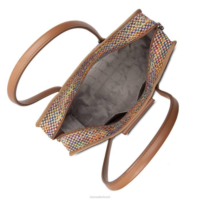mulheres Lancaster Paris camelo multi bolsa provençal real RBF43632