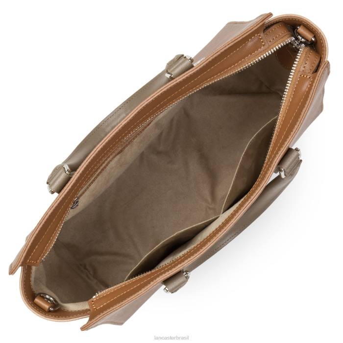 mulheres Lancaster Paris camelo-nu-vison bolsa saffiano intemporel RBF43167