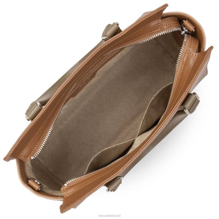 mulheres Lancaster Paris camelo-nu-vison bolsa saffiano intemporel RBF43728