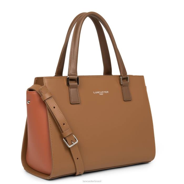 mulheres Lancaster Paris camelo-potiron-vison m bolsa lisa RBF4793