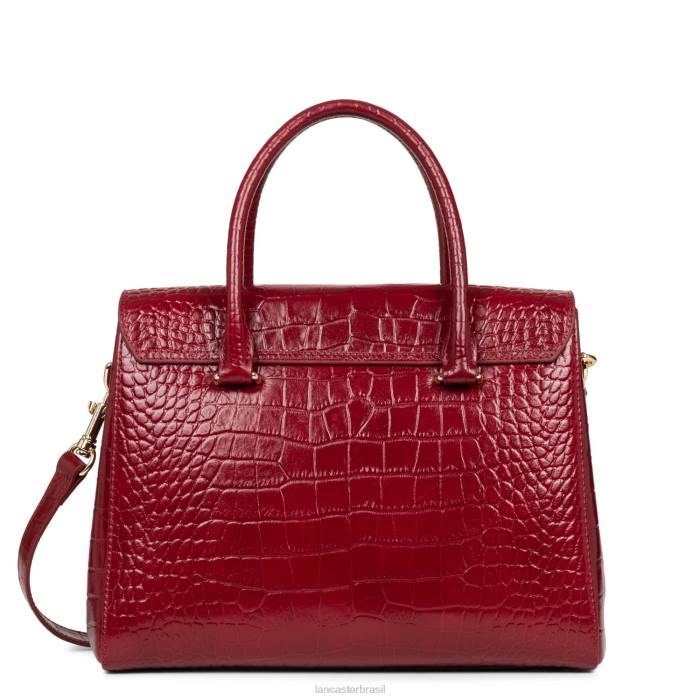 mulheres Lancaster Paris carmim bolsa exótica lezard & croco cn RBF43270