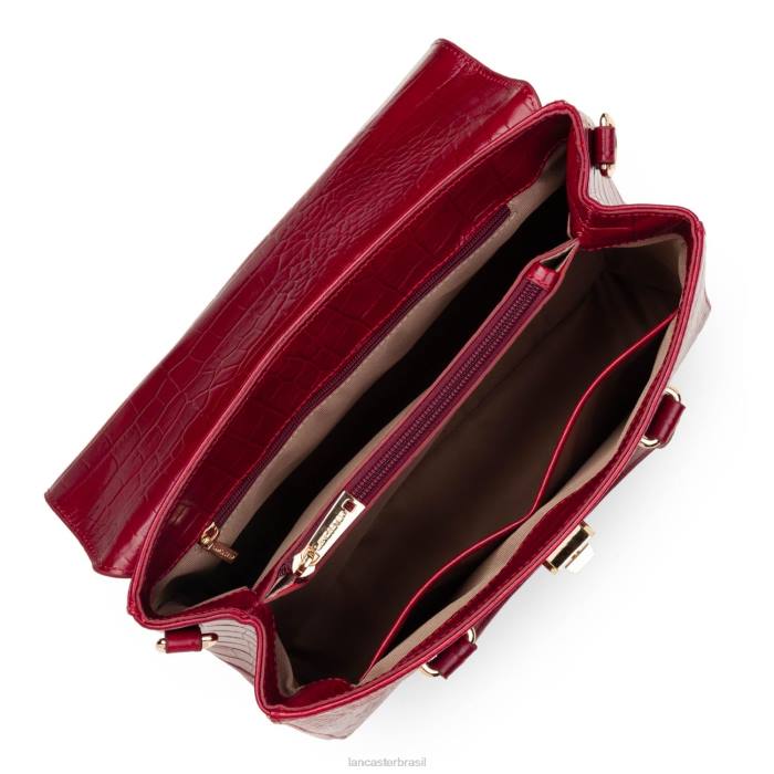 mulheres Lancaster Paris carmim bolsa exótica lezard & croco cn RBF43270