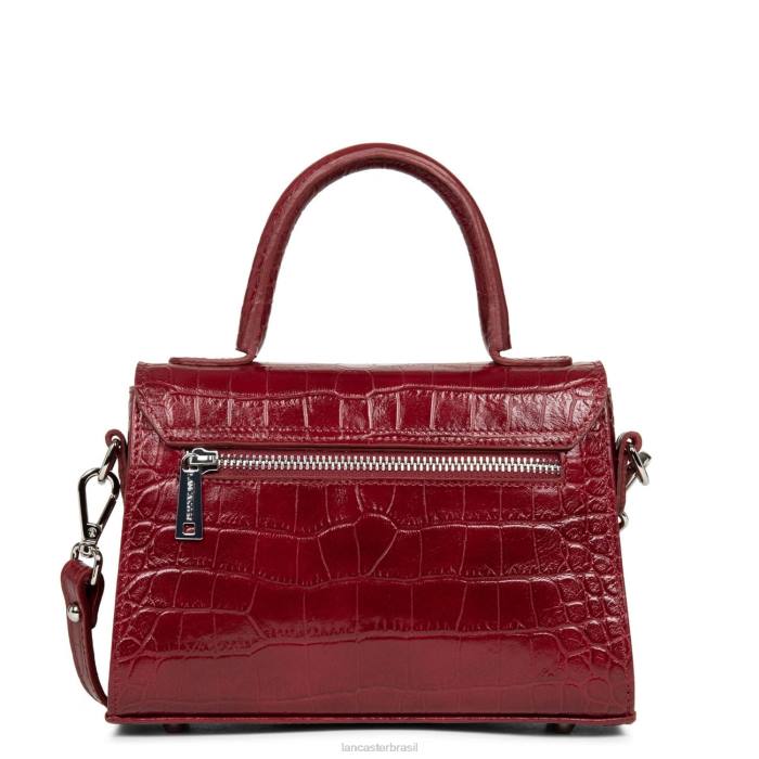 mulheres Lancaster Paris carmim bolsa pequena exótica lezard & croco fr RBF4201