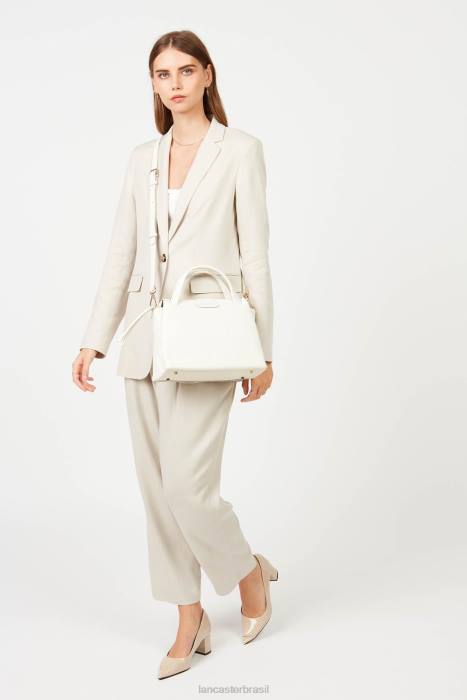 mulheres Lancaster Paris cassete branco m bolsa duna RBF42583