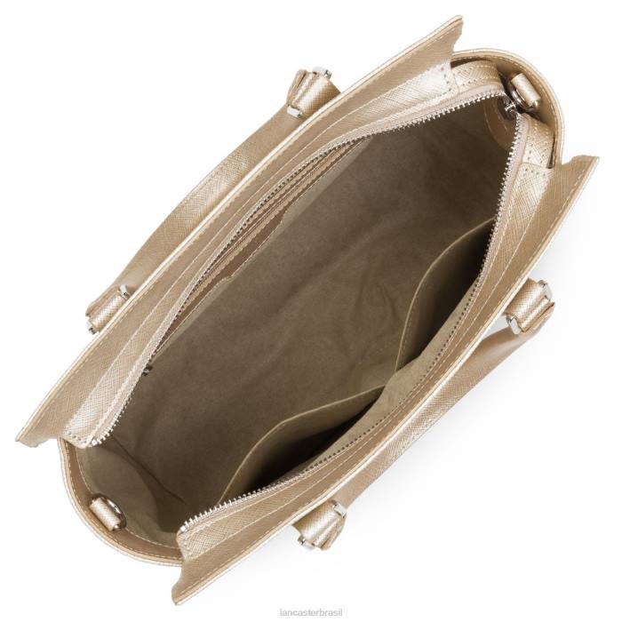 mulheres Lancaster Paris champanhe bolsa saffiano intemporel RBF43724