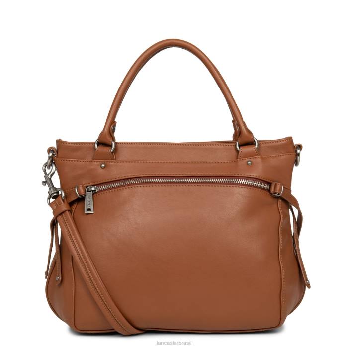 mulheres Lancaster Paris chataigne croco m bolsa macia vintage nova RBF43175