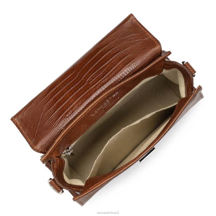 mulheres Lancaster Paris conhaque-lezard bolsa pequena exótica lezard & croco fr RBF4208