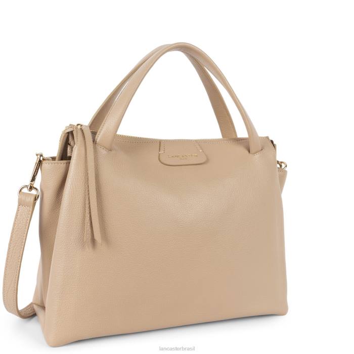 mulheres Lancaster Paris fonte bege duna de bolsa grande RBF42608