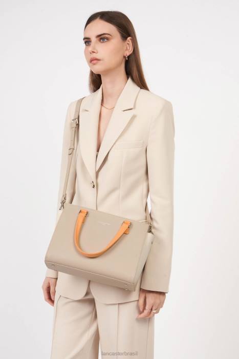 mulheres Lancaster Paris galet rosa-cru-paixão m bolsa lisa RBF4800