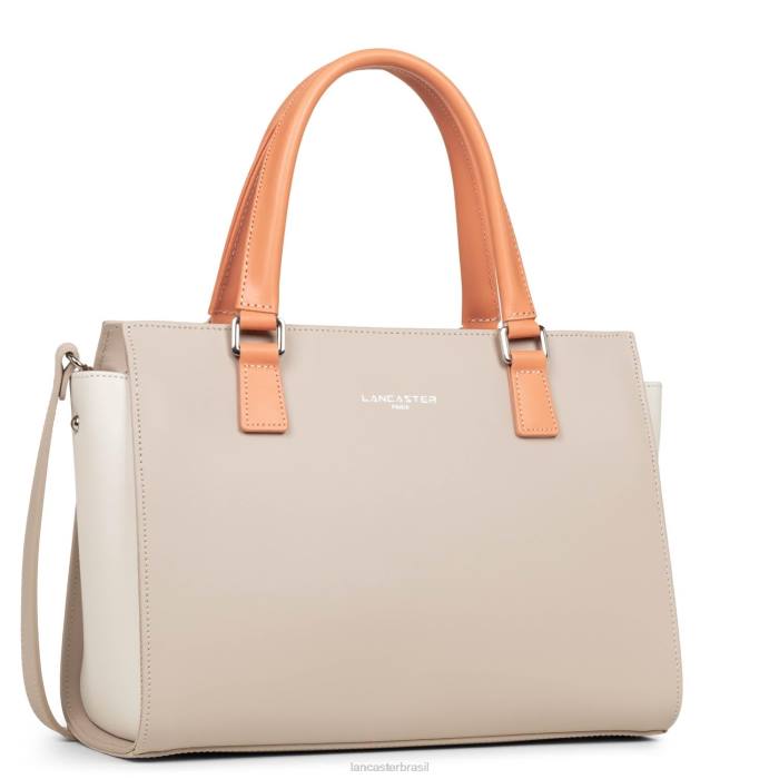 mulheres Lancaster Paris galet rosa-cru-paixão m bolsa lisa RBF4800