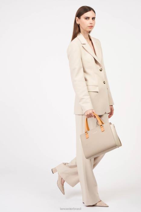 mulheres Lancaster Paris galet rosa-cru-paixão m bolsa lisa RBF4800