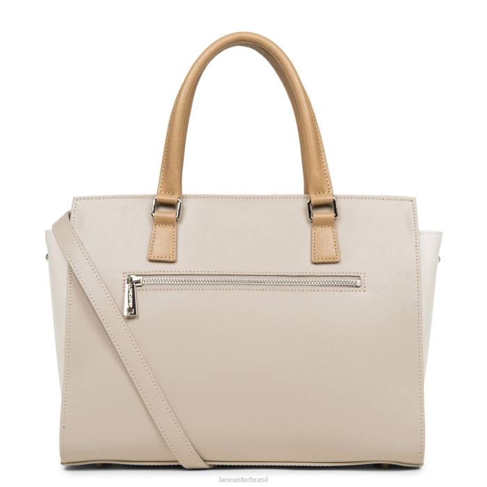 mulheres Lancaster Paris galet rose-cru-nude bolsa saffiano intemporel RBF43166