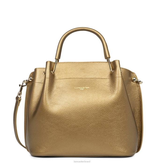 mulheres Lancaster Paris ouro anti-in-naturel bolsa grande foulonne dupla RBF42935