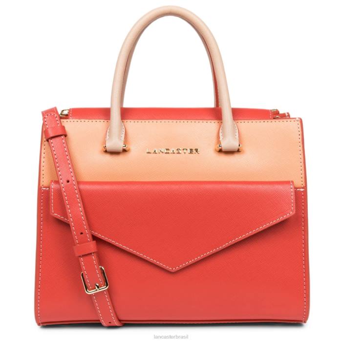 mulheres Lancaster Paris pastel-canyon-poudre bolsa saffiano assinatura RBF43183