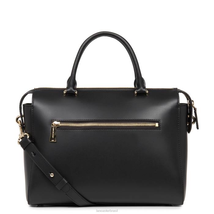 mulheres Lancaster Paris preto bolsa lisa ou RBF43073